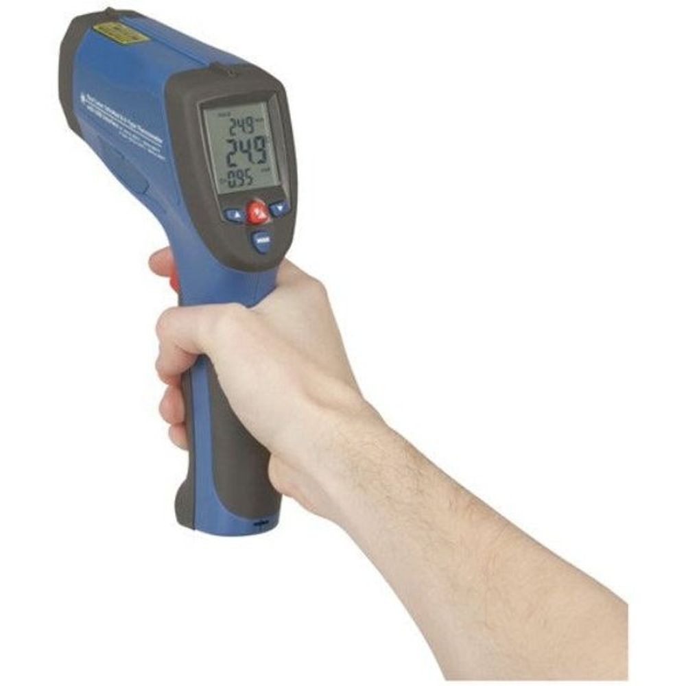 QM7430 Pro High Temperature Non-Contact Thermometer with K-Type Probe Support and USB