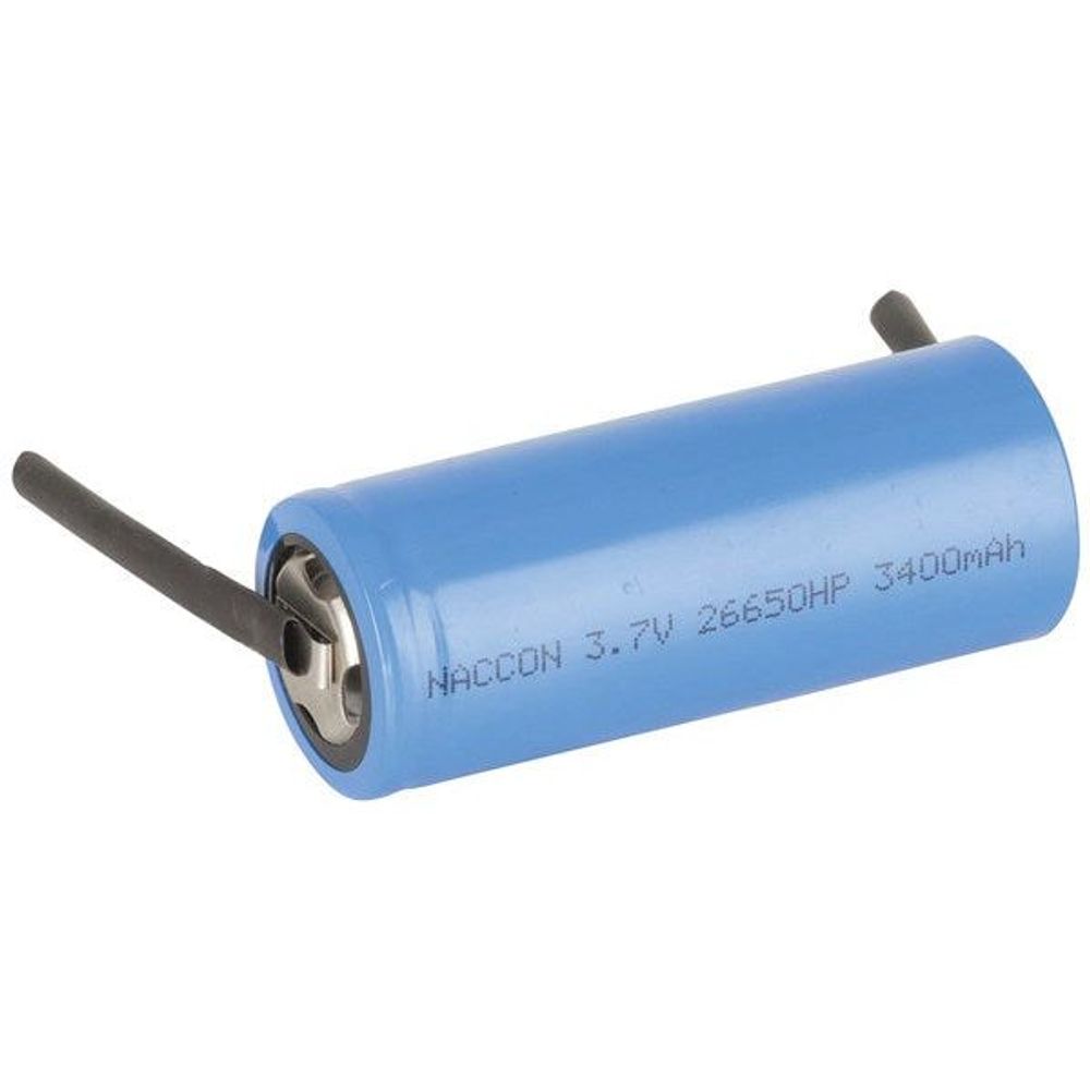 SB2319 - 26650 Rechargeable Li-Ion Battery 3400mAh 3.7V Solder Tag