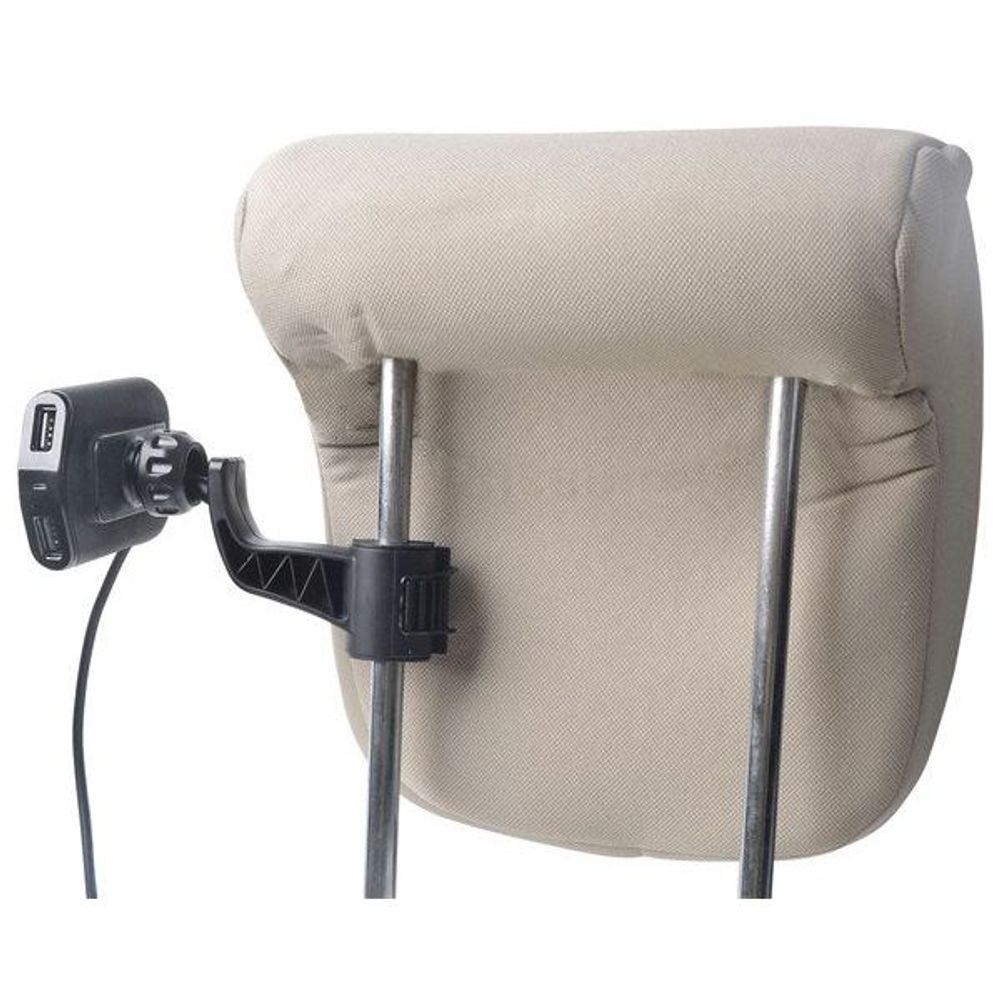 MP3690 - 9.6A 4-Port USB Charger with Headrest Mount