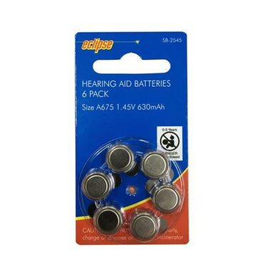 SB2545 - Hearing Aid Batteries A675 630mAh 6 pack