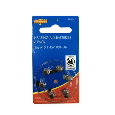 SB2547 - Hearing Aid Batteries A10 100mAh 6 pack
