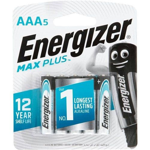 ENR MAX PLUS AAA 5PK - Five Pack 1.5V Energizer Max Plus AAA Batteries