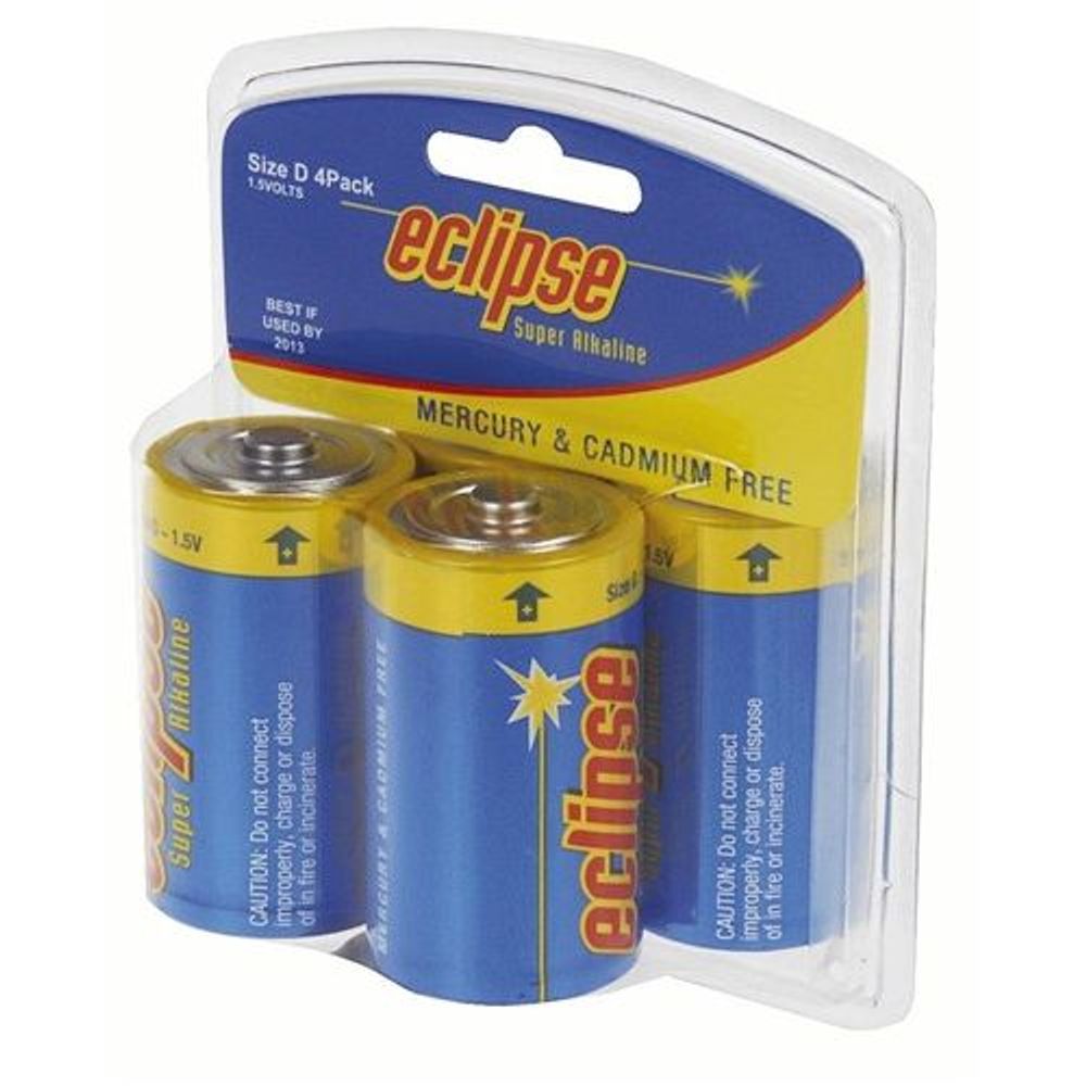 SB2321 - Eclipse Alkaline D Batteries Pack of 4