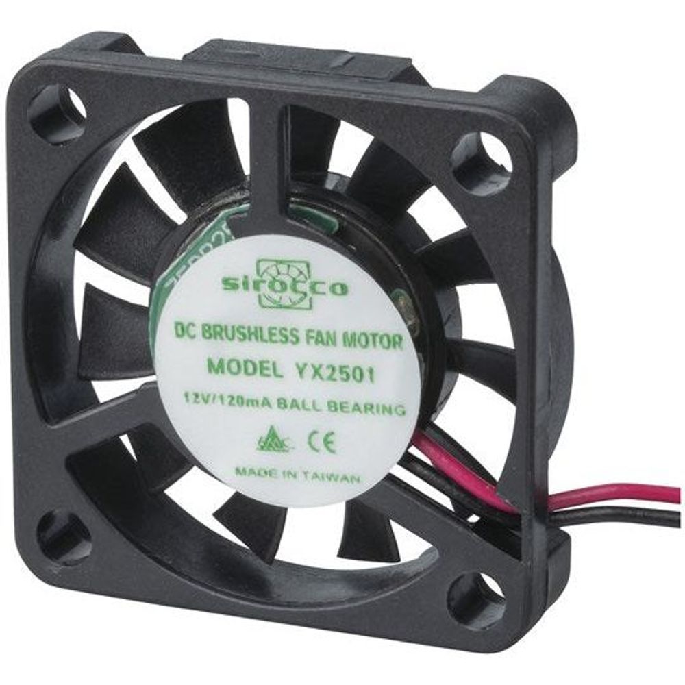 YX2501 - 30mm Thin 12VDC 2 Wire Fan