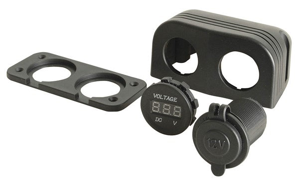 PS2024 - Marine Grade Lighter Socket and LED Voltmeter