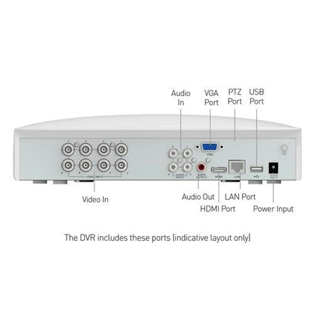 SWDVK-85680W6WL-AU - Swann 8CH 4K DVR Kit with 6 x 4K PIR Bullet Cameras