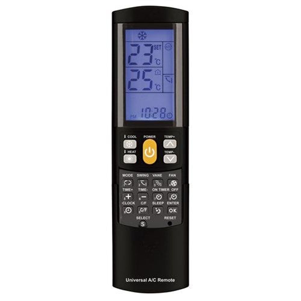 AR1731 - Universal Remote Control for Air Conditioners with Backlit LCD