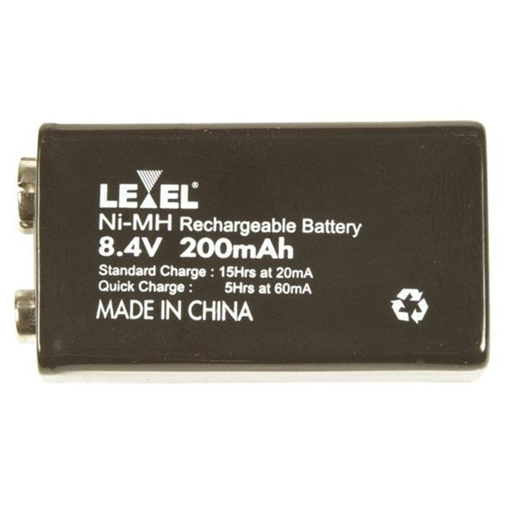 SB2467 - 9 Volt 8.4V 200mAH Ni-MH Rechargeable Battery