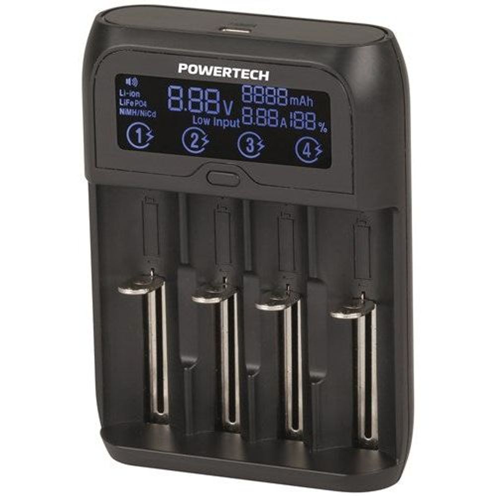 MB3703 - 4-Channel Universal Fast Charger with LCD