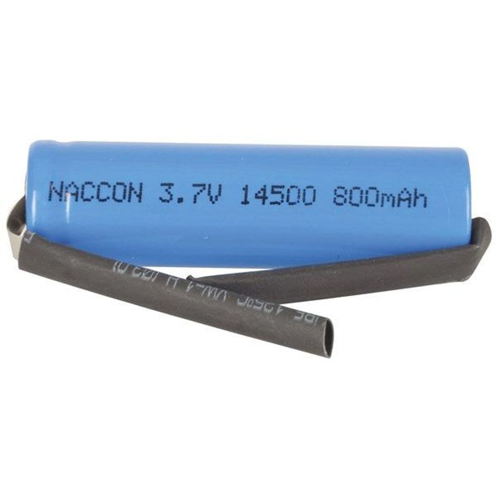 SB2301 - 14500 Rechargeable Li-Ion Battery 800mAh 3.7V Solder Tag