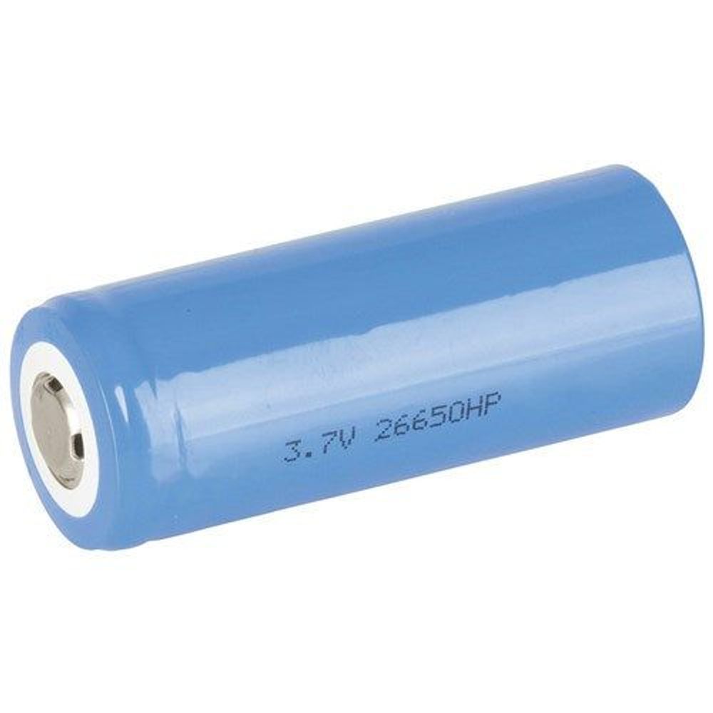 SB2610 - 26650 Rechargeable Li-Ion Battery 5000mAh 3.7V Nipple
