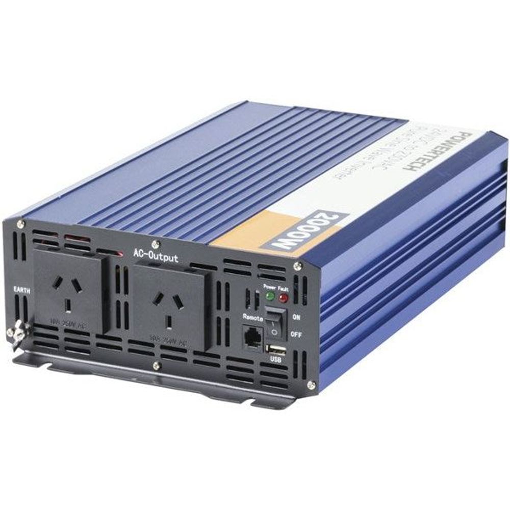 MI5742 - 2000W 24VDC to 230VAC Pure Sine Wave Inverter - Electrically Isolated