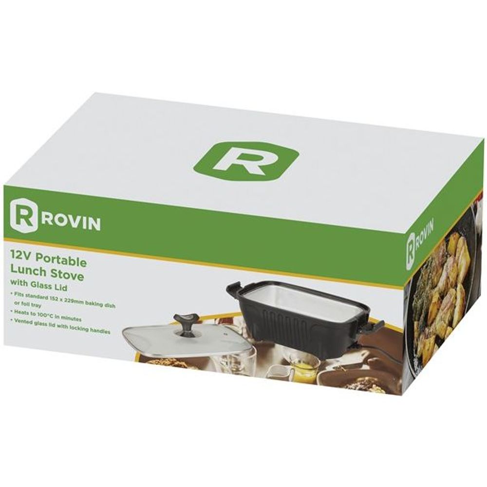 YS2820 - Rovin 12V Portable Lunch Stove with Glass Lid
