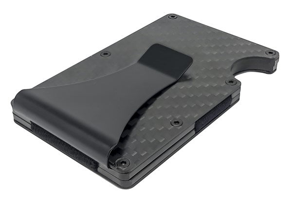 LA5374 - Carbon Fibre and Aluminium Card Holder with RFID Blocker