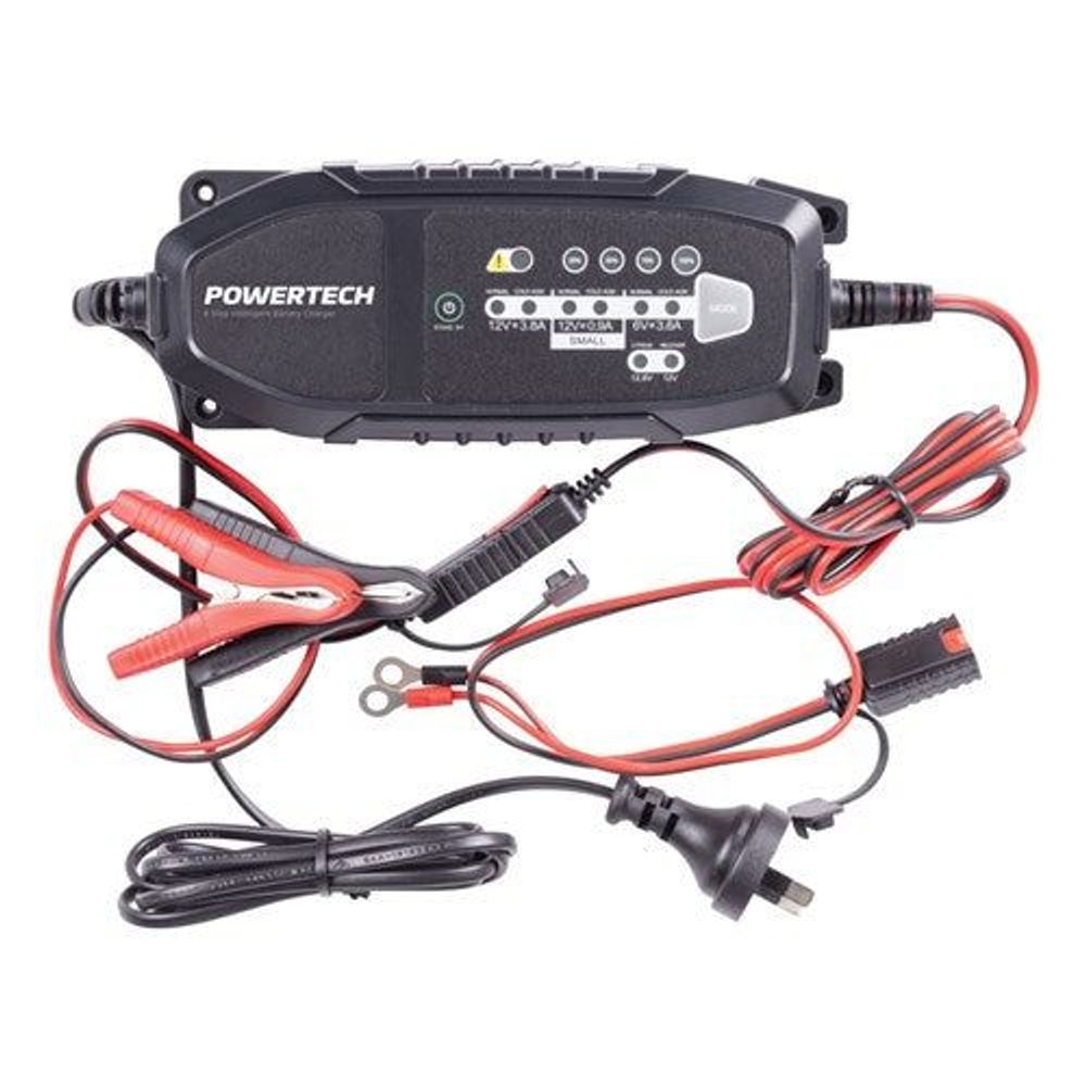 MB3904 - 6/12VDC 3.8A 8-Step Intelligent Lead Acid and Lithium Battery Charger