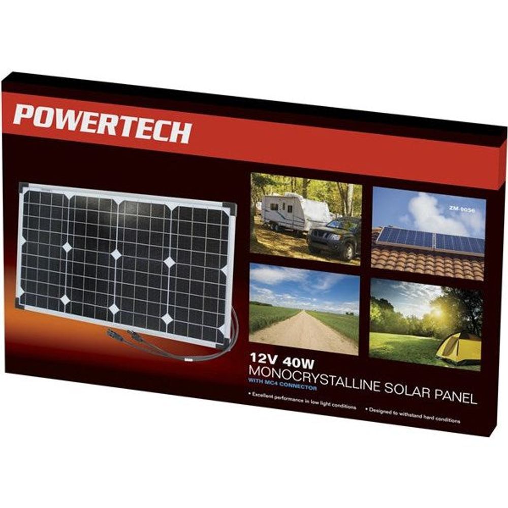 ZM9056 - 12V 40W Monocrystalline Solar Panel