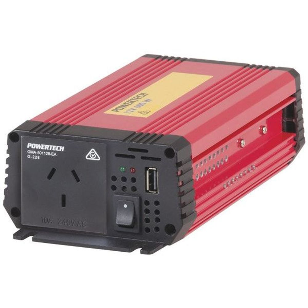 MI5136 - 600W (1500W) 12VDC to 240VAC Modified Sinewave Inverter with USB