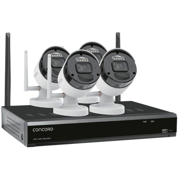 CNK8242WPA-A - Concord 8 Channel Wireless NVR Kit with 4 x 1080p Cameras