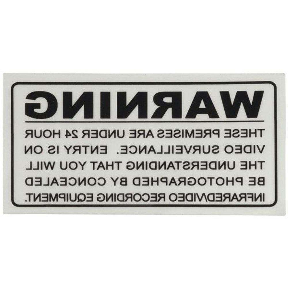 LA5106 - Internal Surveillance Warning Sticker