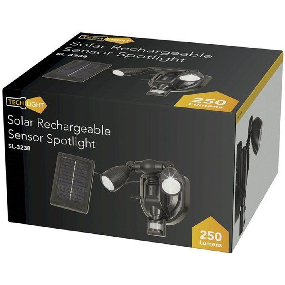 SL3238 - Solar Rechargeable Sensor Spot Lights