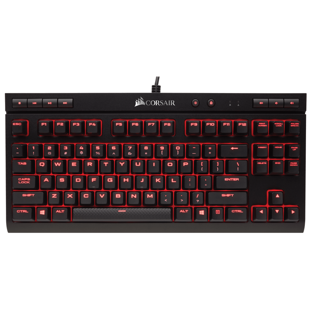 Corsair K63 Compact Mechanical Gaming Keyboard - Cherry Mx Red (Red LED)