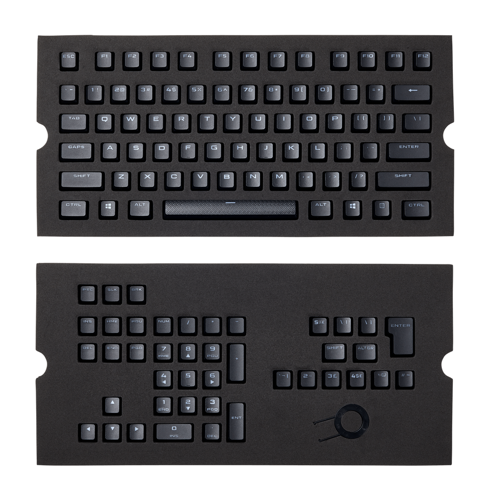 Corsair Pbt Double-Shot Gaming Keycaps - Black