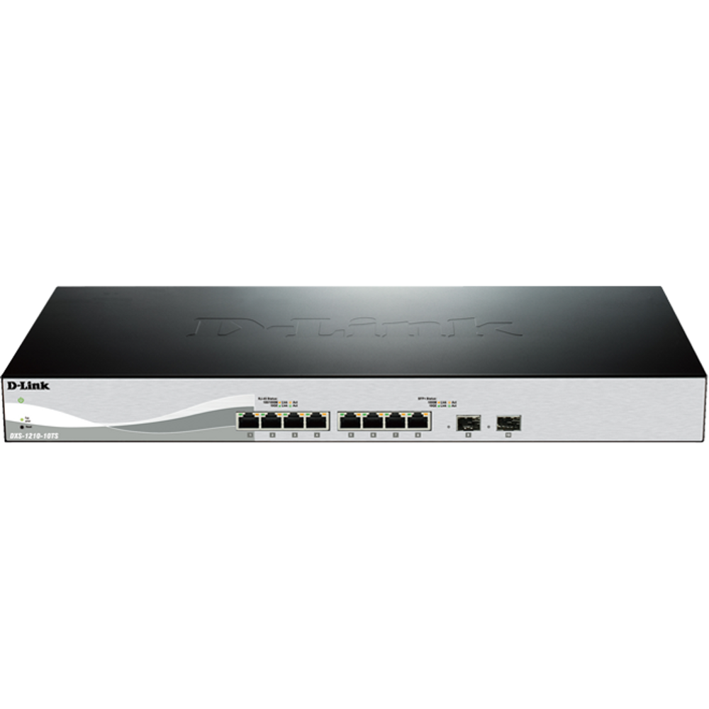 D-Link DXS-1210-10TS 10-Port 10 Gigabit Smart Managed Switch with 8 10gbase-T Ports And 2 Sfp+ Ports