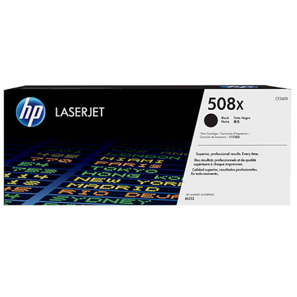 HP 508X High Yield Toner Cartridges Black