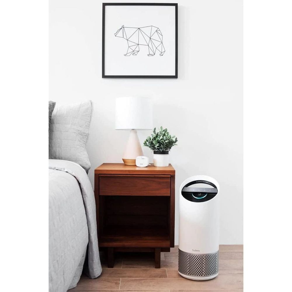 TruSens Z-2000 Medium Room Air Purifier with SensorPod Air Quality Monitor, Dupont HEPA Filter and Two Airflow Streams, White