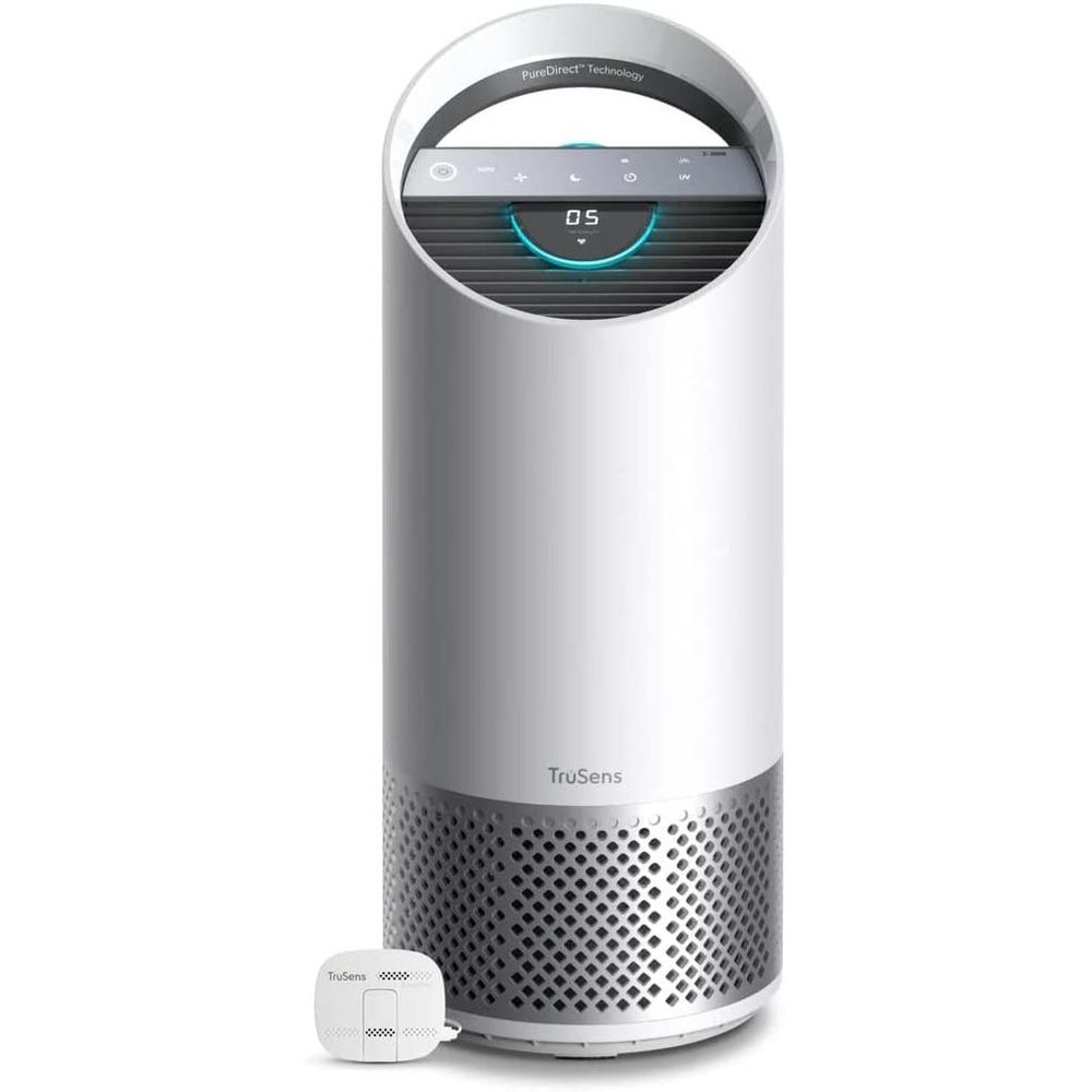 TruSens Z-2000 Medium Room Air Purifier with SensorPod Air Quality Monitor, Dupont HEPA Filter and Two Airflow Streams, White