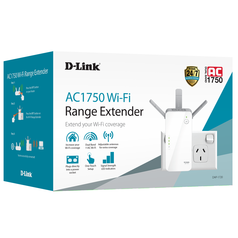 D-Link DAP-1720 AC1750 Wi-Fi Range Extender