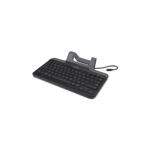 B2B130 - Belkin Wired Tablet Keyboard W/Stand For iPad (Lightning Connector) - Cable Connectivity Multimedia Hot Key(s) - English (US) - Tablet - Black