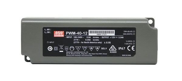 PWM-40-12AU - PSU LED 12V 40W 3.34A MW PWM-40-12