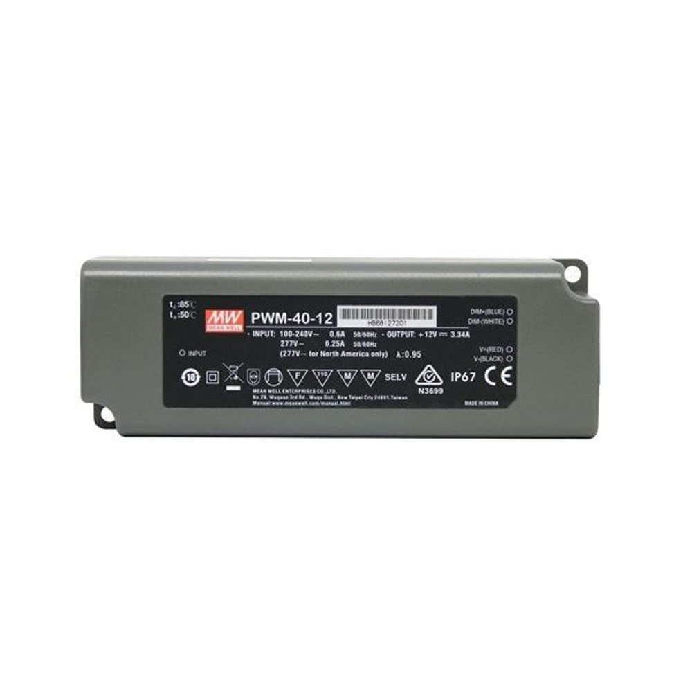 PWM-40-12AU - PSU LED 12V 40W 3.34A MW PWM-40-12