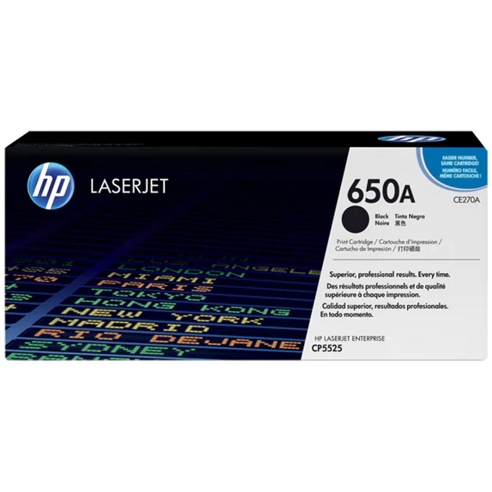 HP 650A Toner Cartridges Black