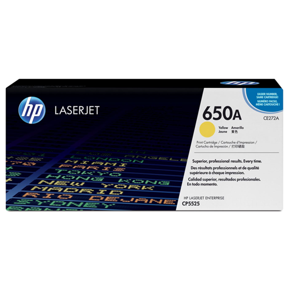 HP 650A Toner Cartridges Yellow