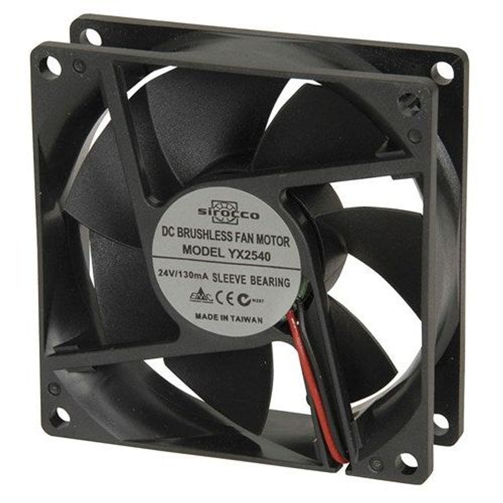 YX2540 - FAN 24VDC 80X80X25MM SLEEVE/B