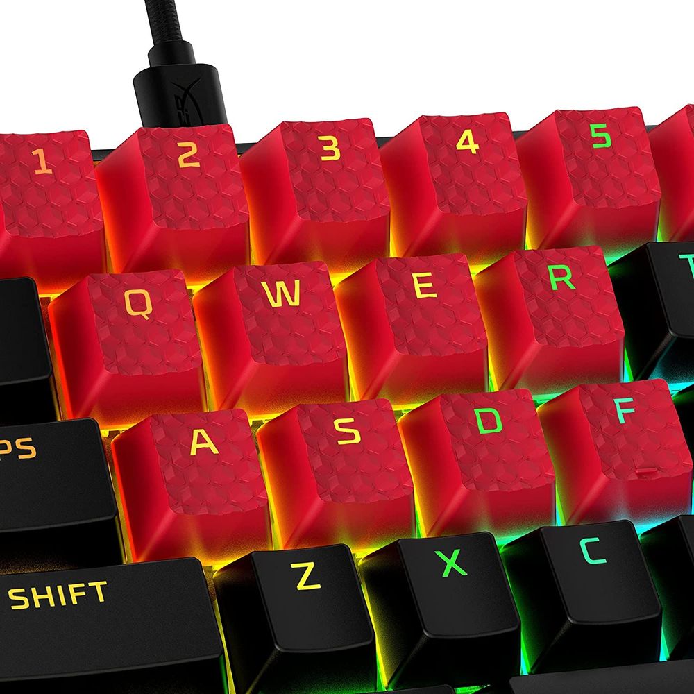 Hyperx Keycaps - Rubber - Red [Us]