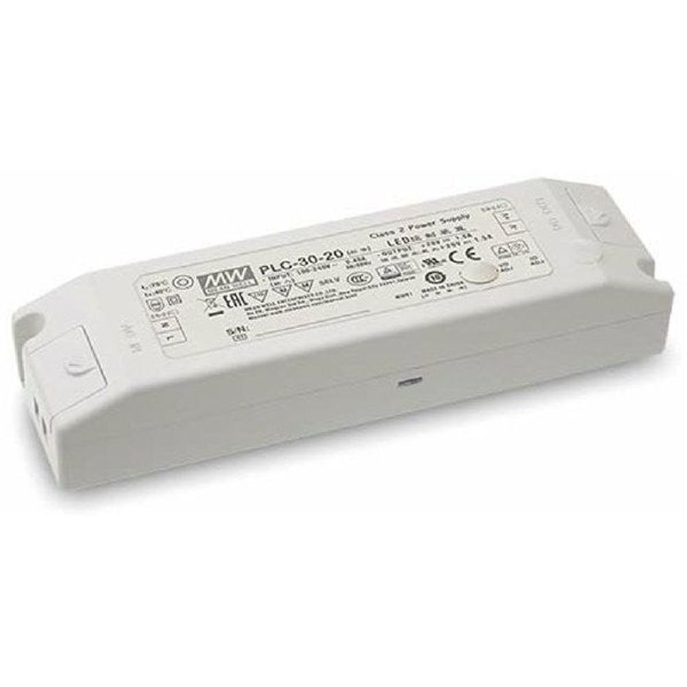 PLC-30-12 - 30W LED PSU 90-264VAC 12VDC/2.5A PFC