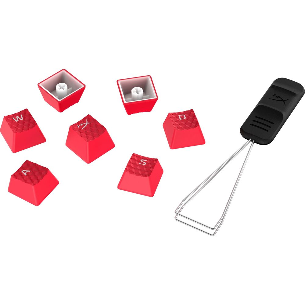 hyperx keycaps - rubber - red [us] tech supply shed