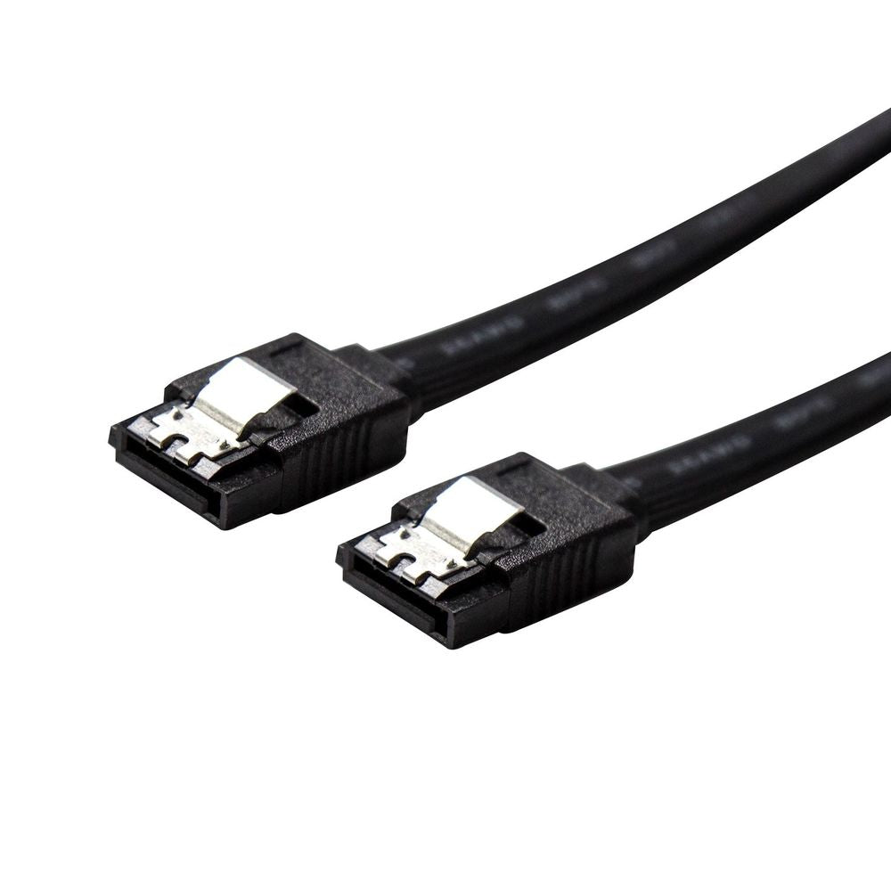 DYNAMIX 0.2m SATA 6Gbs Data Cable with Latch. Black colour