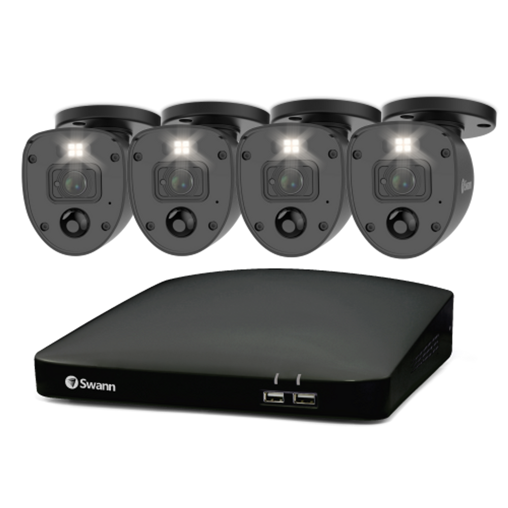 Swann SWDVK-446854SLB-AU Black Enforcer 4 Camera 4 Channel 1080p Full HD DVR Security System