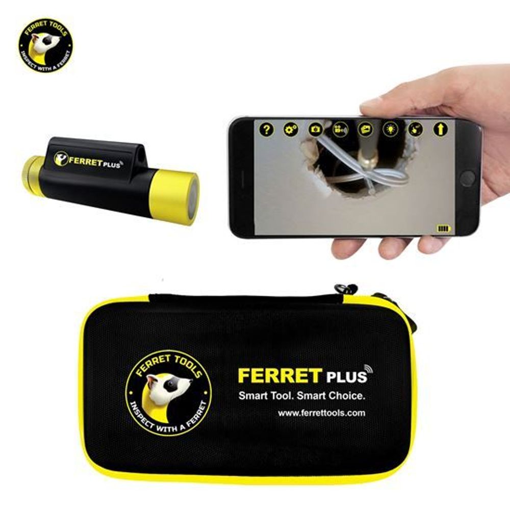 Ferret Instruments FERRET Plus CFWF50P Multipurpose Wireless Inspection Camera & Cable ...