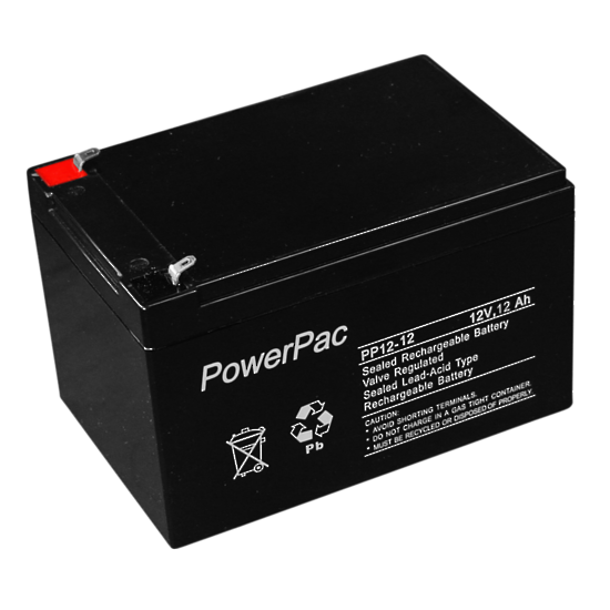 Powerpac_sealed_lead_acid_battery_12V_12A_dimensions_L150_x_W100_x_H100mm
