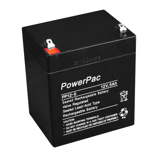 Powerpac_sealed_lead_acid_battery_12V_5A_dimensions_L90_x_W101_x_H70mm