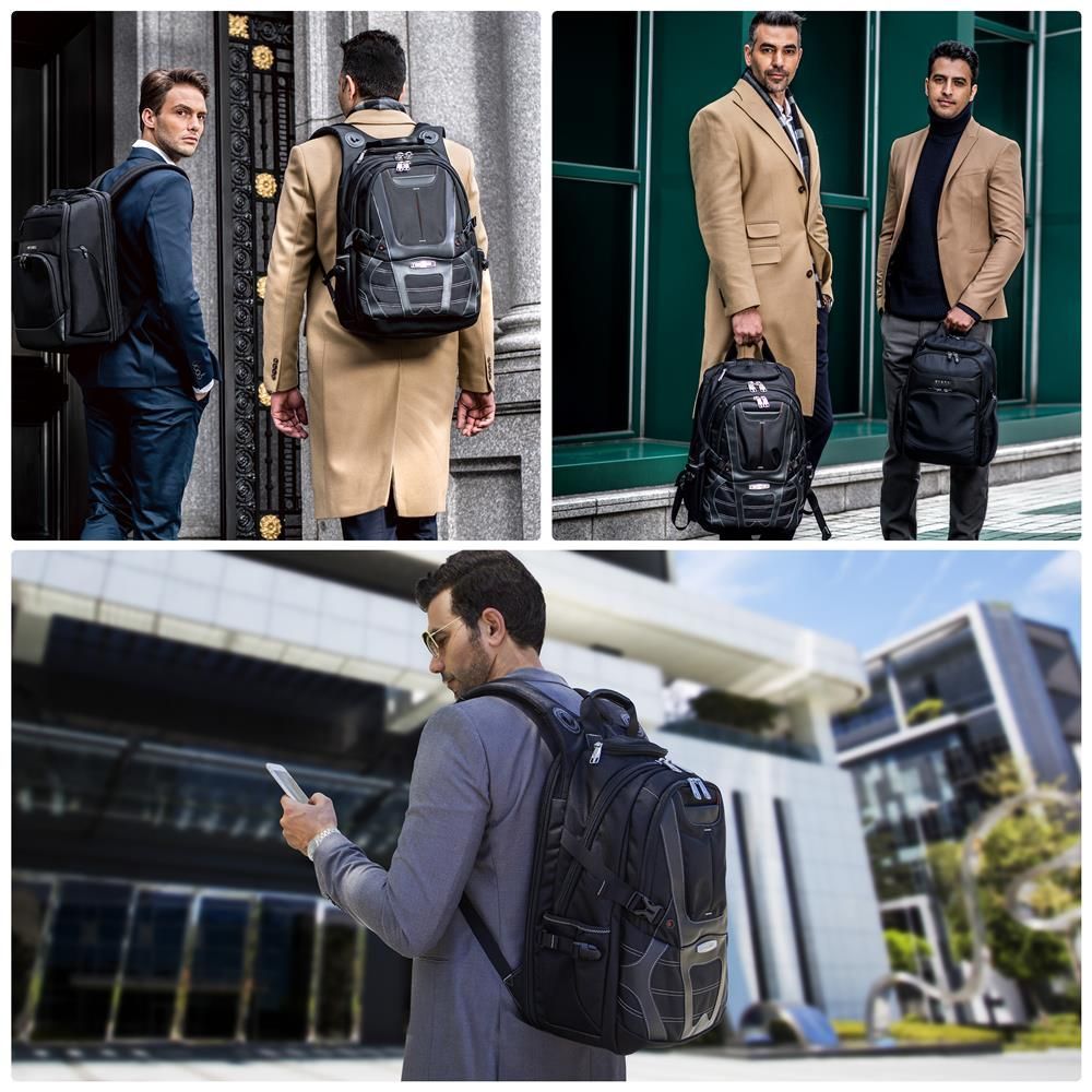 EVERKI EKP133B Concept 2 Laptop Backpack. Up to 17.3''. Checkpoint friendly design, Shell-protected sunglass case,