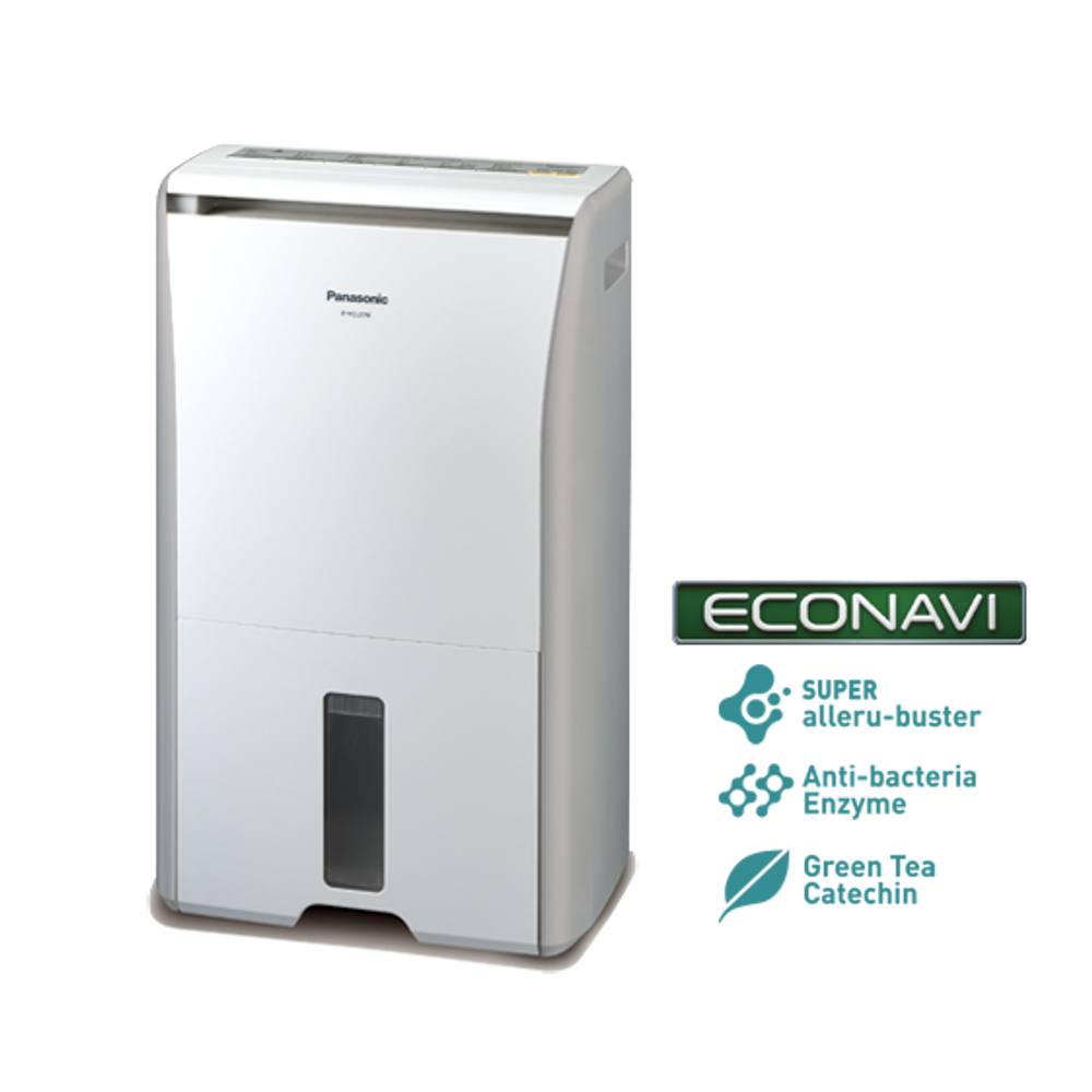 Panasonic F-YCL27N Dehumidifier White Up to 27 Litres per day, 5.0L Tank, Antibacterial Filter, Laundry Mode