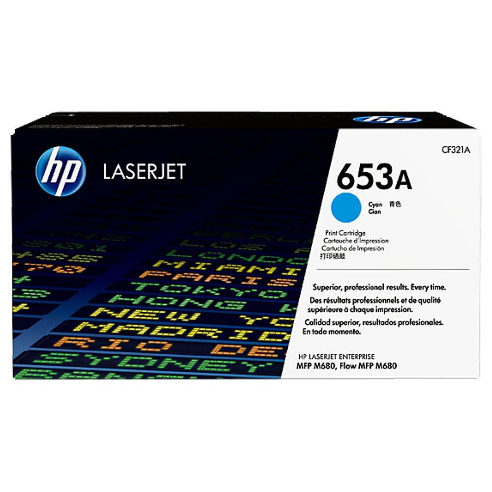 HP 653A Toner Cartridges Cyan