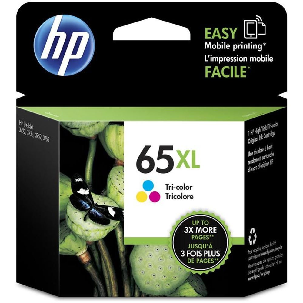 HP 65XL Tri-Colour High Yield Ink Cartridge