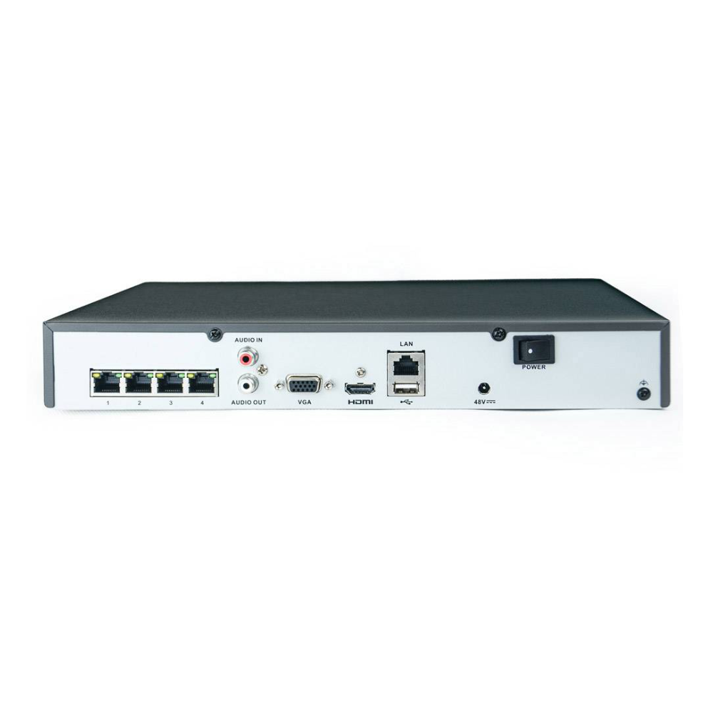 HiLook NVR-104MH-C/4P - 4K 1U 4-CH 4x PoE Network Video Recorder without HDD - Tech Supply Shed